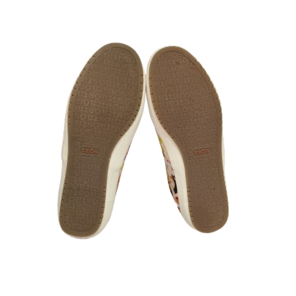 Taos Dandy Slip-On Sneakers Floral SIze 9.5 Crepe Textured Sole - Picture 10 of 13